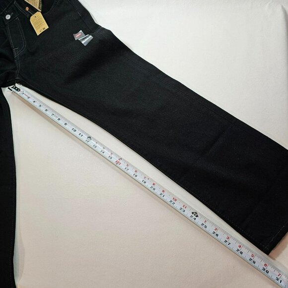Levi's 501 Original Straight Leg Button Fly Mid Rise Jeans NWT 30x30" Black - Picture 15 of 15
